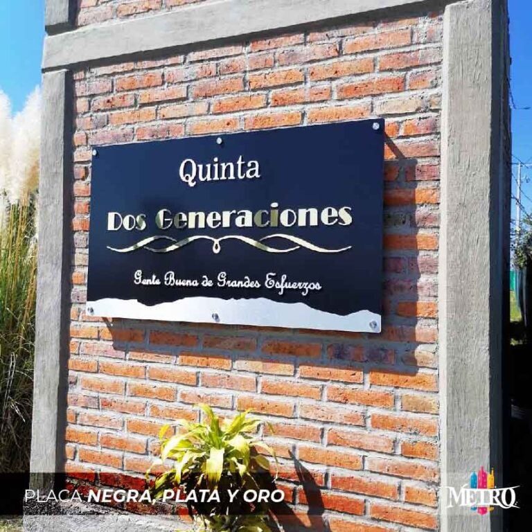 Placa con 2d e